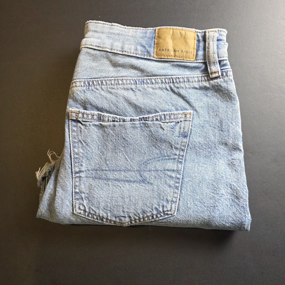 American Eagle Outfitters Light Wash Denim Shorts - Pale Blue
